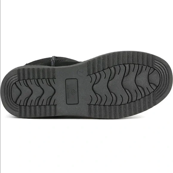 NEW DREAM PAIRS New Mid Calf Black Women's Short Sheepskin Boots US10 - Picture 5 of 9